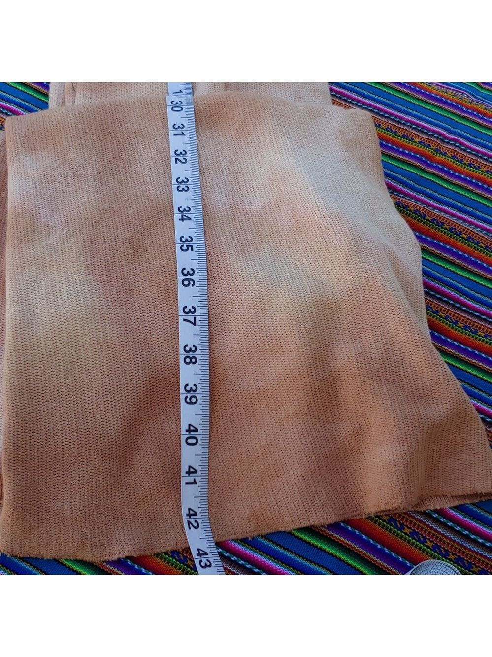 ZARA Maxi Summer Tie Dye Strap Dress Tan and Peach Women's Medium, NWT - Picture 13 of 17